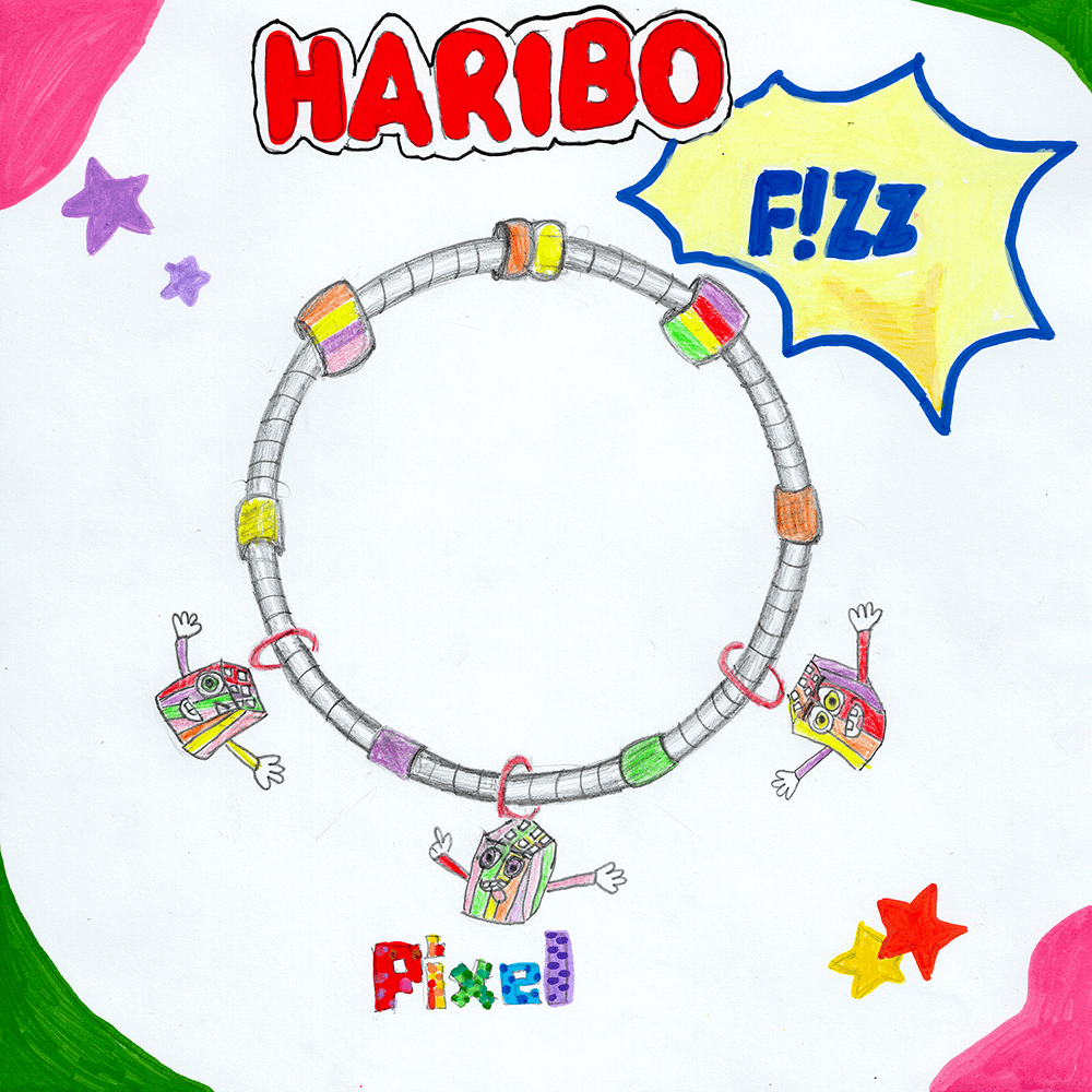Lukcsi Anna - Haribo pixel - rajz